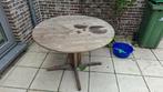 Hardhouten tuintafel - sterk, Tuin en Terras, Ophalen, Gebruikt, Rond, Teakhout