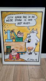 Affiche Pirana - Koe aan de toog, Rechthoekig Staand, Ophalen of Verzenden, Zo goed als nieuw, A1 t/m A3