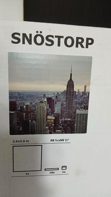 Groot vierkant canvas 250x250 cm Ikea Snostorp beschikbaar voor biedingen
