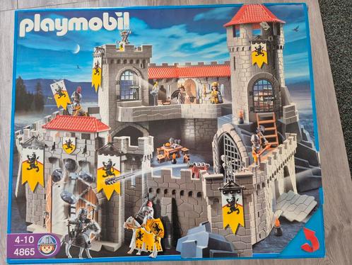 Playmobil set 4865 Knights Kasteel van de leeuwenridders, Kinderen en Baby's, Speelgoed | Playmobil, Gebruikt, Complete set, Ophalen
