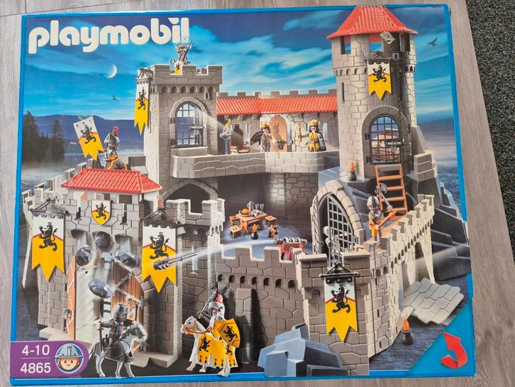 Playmobil set 4865 Knights Kasteel van de leeuwenridders, Kinderen en Baby's, Speelgoed | Playmobil, Gebruikt, Complete set, Ophalen