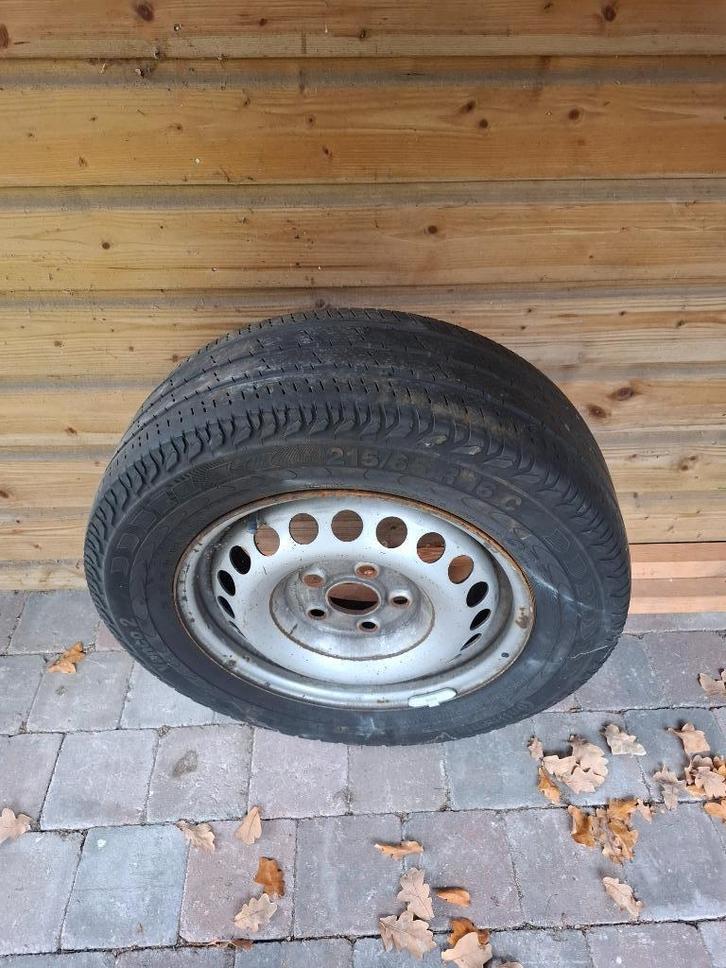 4 stalen velgen 16 inch VW Transporter, Auto-onderdelen, Banden en Velgen, Velg(en), Winterbanden, 16 inch, Ophalen