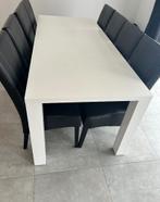 Eettafel met leder stoelen, Huis en Inrichting, Ophalen