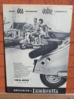 Scooter Lambretta Reclame '60, Collections, Marques & Objets publicitaires, Comme neuf, Enlèvement ou Envoi, Panneau publicitaire