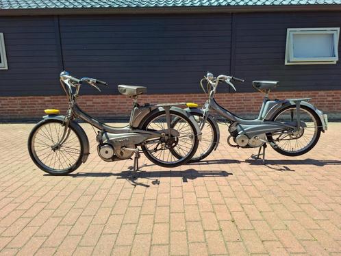 2x Mobylette set oldtimer bromfiets brommer 25km EEG Moby AV, Fietsen en Brommers, Brommers | Oldtimers, Overige merken, Klasse A (25 km/u)