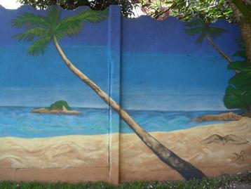 Uw tuinmuren wat saai,graffiti stijl beschikbaar voor biedingen