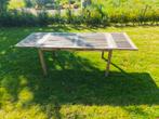Teak buitentafel, kan nog even mee na reiniging, Tuin en Terras, Ophalen, Gebruikt