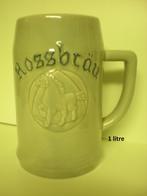 ROSSBRAU mok van 1 liter, Verzamelen, Biermerken, Ophalen of Verzenden, Zo goed als nieuw, Pul(len)