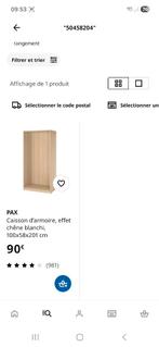 Armoire Ikea., Maison & Meubles, Armoires | Penderies & Garde-robes, Neuf, Avec tablette(s), 50 à 100 cm, 50 à 75 cm