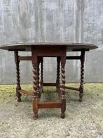 Table d'appoint antique en bois - pliable - Anglais, 60 cm ou plus, Ovale, Bois, Enlèvement