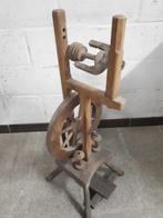 Houten spinnewiel, Ophalen, Spinnewiel