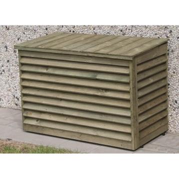 Houten omkastingen buitenunit airco en warmtepomp beschikbaar voor biedingen