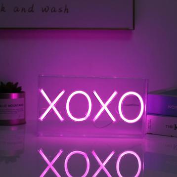 Panneau lumineux LED -enseigne au néon xoxo-XL2765 nouveau- 