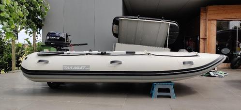 Takacat professionele opblaas catamaran, Watersport en Boten, Rubberboten, Zo goed als nieuw, Overige merken, Airdeck, Minder dan 70 pk