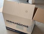 Verhuisdozen te koop 1x gebruikt bij recente verhuis, Doe-het-zelf en Bouw, Kratten en Dozen, Ophalen, 40 tot 60 cm, Opvouwbaar