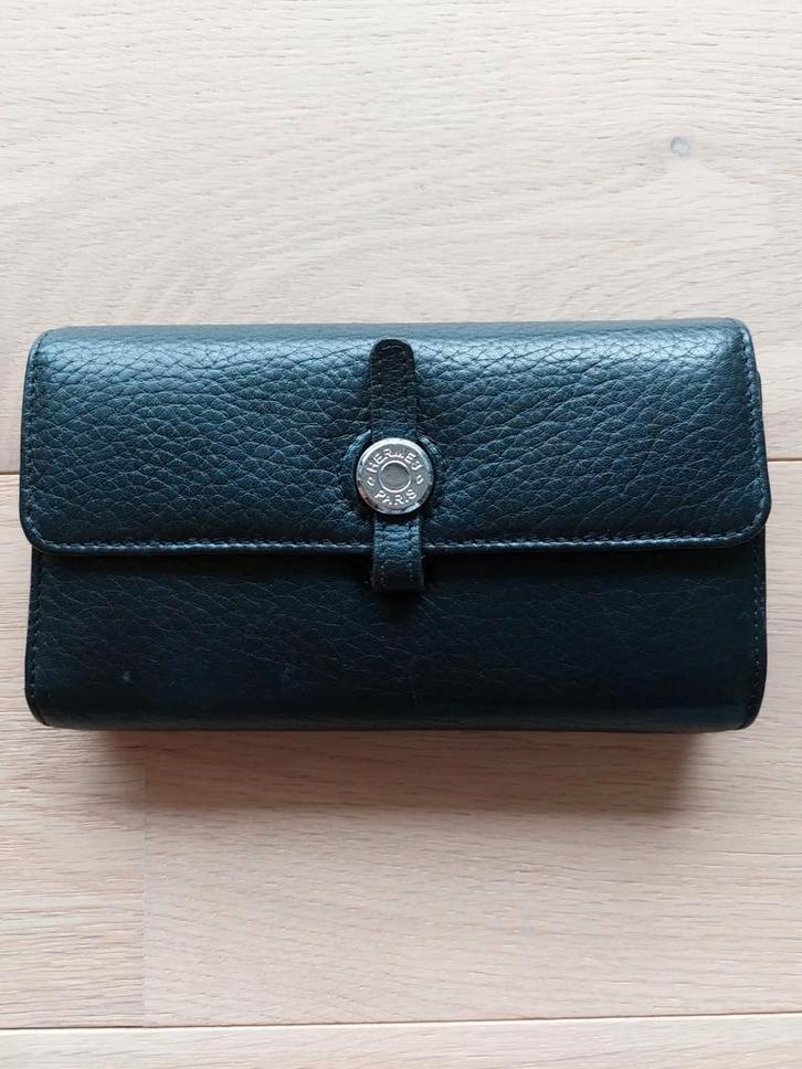 Hermès Dogon portemonnee, Handtassen en Accessoires, Portemonnees, Zo goed als nieuw, Zwart, Ophalen