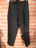 pantalon tailleur noir Zara T 40; taille haute tissu fluide, Zara, Noir, Taille 38/40 (M), Porté