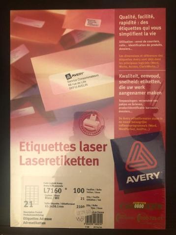 Adres etiketten disponible aux enchères