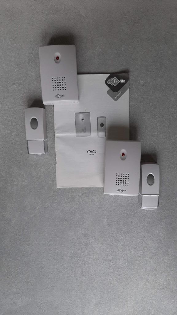 2 draadloze bellen Vivace Profile, Huis en Inrichting, Deurbellen, Zo goed als nieuw, Draadloos, Ophalen of Verzenden