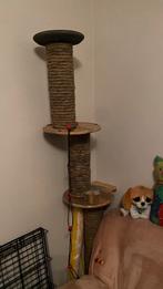 Zelfgemaakte kattenkrabpaal en klimrek – gratis, Ophalen, Gebruikt, Krabpaal