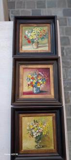 Olie verf schilderijtjes van Westelse kunstschilderes F.Mons, Antiek en Kunst, Ophalen