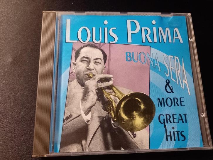 Louis Prima – Buona Sera & More Great Hits - CD = Mint, Cd's en Dvd's, Cd's | Jazz en Blues, Zo goed als nieuw, Jazz, 1940 tot 1960