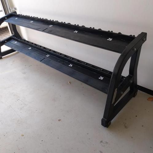 Technogym Pure Strength  Dumbellrek  opberg rack, Sport en Fitness, Fitnessmaterialen, Zo goed als nieuw, Dumbbell, Ophalen