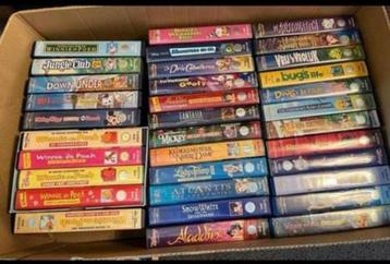 92 VHS  disney en pixar tekenfilms (zie foto’s voor titels)️ beschikbaar voor biedingen