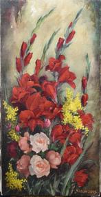 GASTON NOELANDERS=stilleven met bloemen., Antiek en Kunst, Ophalen of Verzenden