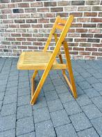 Vintage opvouwbare houten stoel, Huis en Inrichting, Stoelen, Ophalen of Verzenden, Hout