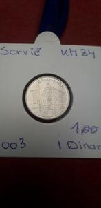 Servië 1 dinara 2003 km34 unc, Postzegels en Munten, Munten | Europa | Niet-Euromunten, Ophalen of Verzenden