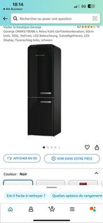 Frigo gorenje (smeg) noir, Elektronische apparatuur, Koelkasten en IJskasten, Ophalen, 200 liter of meer, 160 cm of meer, Energieklasse A of zuiniger