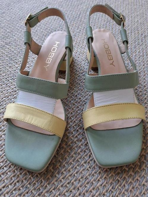 Hobby sandalen 36/37 leder, Kleding | Dames, Schoenen, Nieuw, Sandalen of Muiltjes, Groen, Ophalen