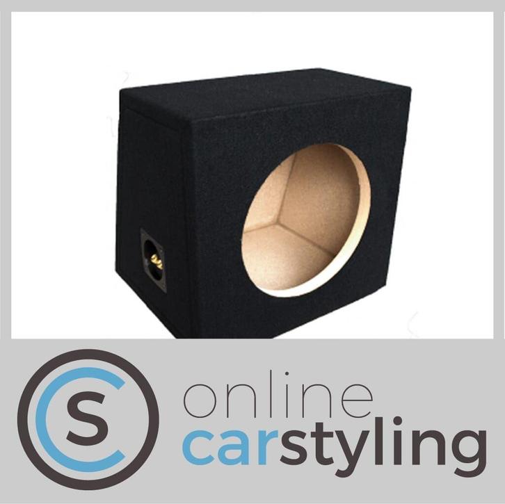 Subwofer Kist 12" met aansluiting 33 Liter 18mm MDF Zwart, Auto diversen, Autospeakers, Nieuw, Ophalen of Verzenden