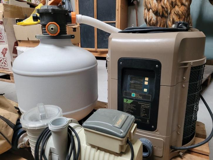 Zwembadpomp, filter & warmtepomp, Tuin en Terras, Zwembad-toebehoren, Zo goed als nieuw, Verwarming, Ophalen