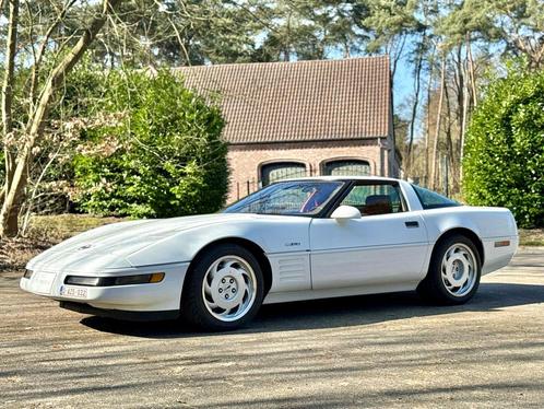 CORVETTE ZR-1 1991 - WHITE ON RED - 450 HP, Auto's, Chevrolet, Particulier, Corvette, ABS, Airbags, Airconditioning, Boordcomputer