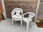 4 tuinstoelen te koop, Ophalen, Zo goed als nieuw, Plastic, Stapelbaar
