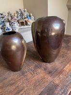 2 koperen indiaase vazen, Antiek en Kunst, Ophalen