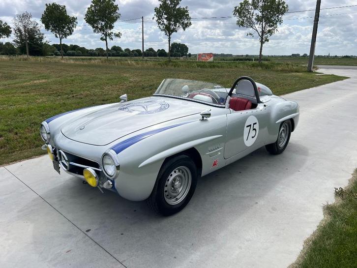 Mercedes 190SLR 1959, Auto's, Oldtimers, Bedrijf, Te koop, Lederen bekleding, Mistlampen, Mercedes-Benz, Benzine, Cabriolet, 3 deurs