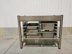 Onderstel voor combi-steamer RVS werktafel met bakken, Ophalen, Gebruikt, Inox Meubilair