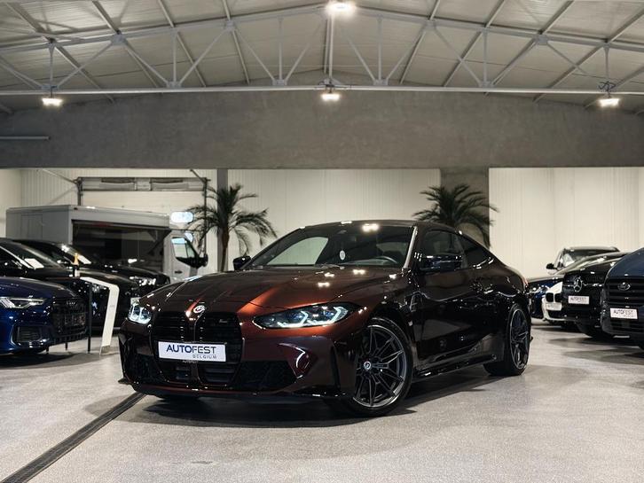 BMW M4 Competition xDrive « BMW Individual rouge damassé », Autos, BMW, Entreprise, Achat, Série 4, Caméra 360°, Phares directionnels