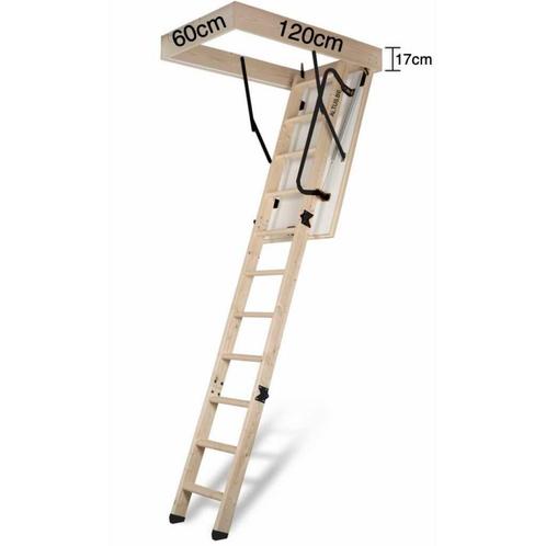 Zoldertrap 3 delig - NIEUW, Doe-het-zelf en Bouw, Ladders en Trappen, Nieuw, Trap, 2 tot 4 meter, Opvouwbaar of Inschuifbaar, Ophalen