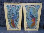 2 x panelen kermisattractie (1910-1930) art deco / nouveau, Ophalen of Verzenden