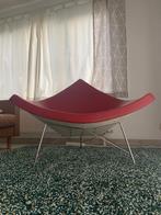 Coconut chair - Design Lounge Stoel - George Nelson - Rood, Comme neuf, Une personne, Cuir, Enlèvement ou Envoi