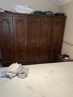 Kleerkast , commode en 2 nachttafels in eik, Huis en Inrichting, Kasten | Kleerkasten, Ophalen, Gebruikt, Eikenhout, Met hangruimte