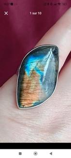 Verstelbare ring met prachtige labradoriet, Ophalen of Verzenden, Nieuw, Dame, Met edelsteen