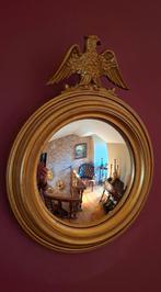 Vintage butler spiegel - bolle spiegel met adelaar, Ophalen of Verzenden, Rond, Minder dan 50 cm, Minder dan 100 cm