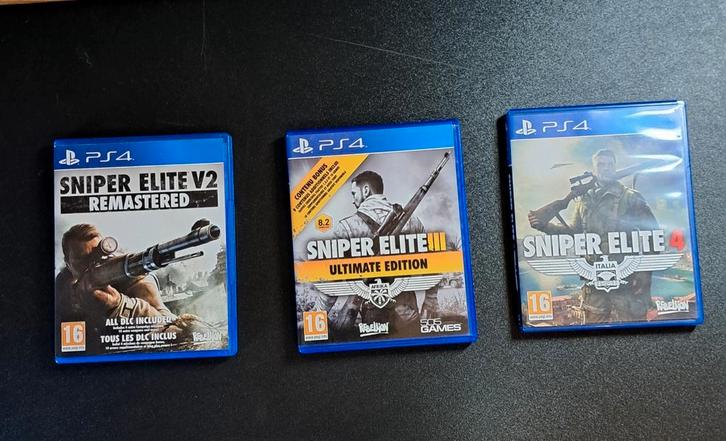 TRIPLE FRAPPE : Lot de 3 jeux SNIPER ELITE  pour PS4, Consoles de jeu & Jeux vidéo, Jeux | Sony PlayStation Vita, Comme neuf, Enlèvement