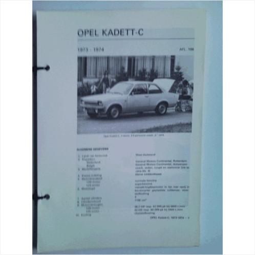 Opel Kadett C Vraagbaak losbladig 1973-1974 #3 Nederlands, Livres, Autos | Livres, Utilisé, Opel, Enlèvement ou Envoi