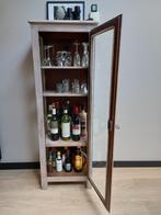 Stevige vitrinekast in massief eik, Huis en Inrichting, Kasten | Buffetkasten, Minder dan 50 cm, Eikenhout, 100 tot 150 cm, 25 tot 50 cm